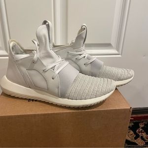 Adidas tubular defiant woven knit sneakers